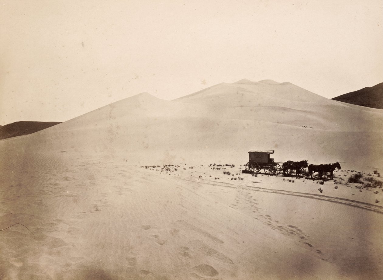 Dunas areia, carson, deserto, nevada de Timothy H. OSullivan