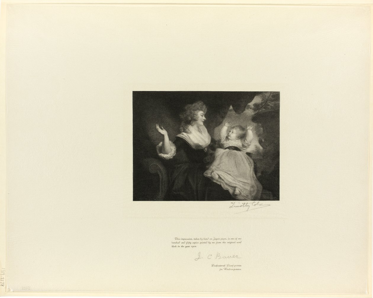 Duquesa de Devonshire e criança, de Old English Masters de Timothy Cole