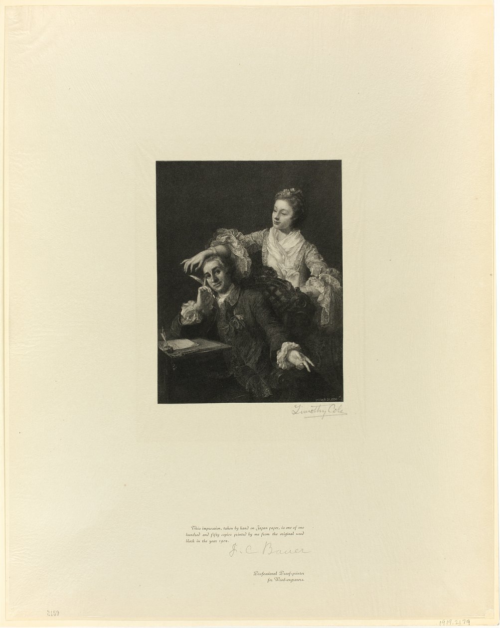Garrick e sua esposa, de Old English Masters de Timothy Cole