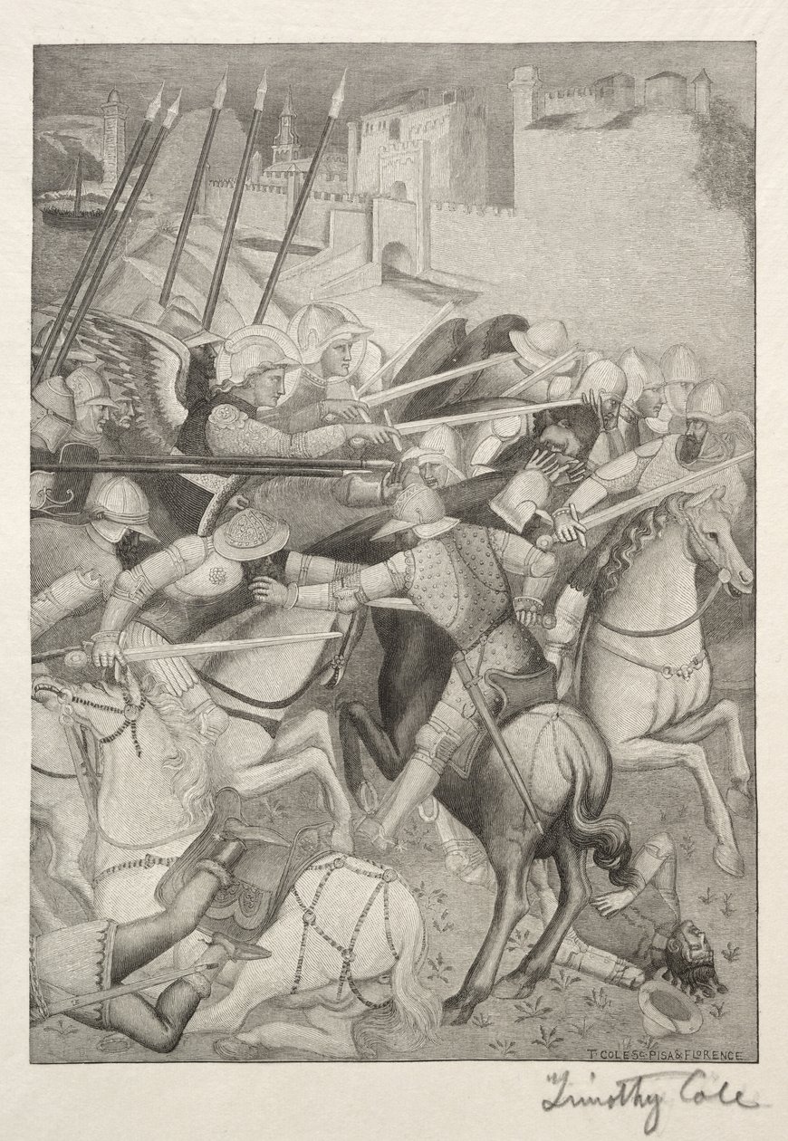 Velhos mestres italianos: Batalha de São Éfeso contra os pagãos da Sardenha, 1888-1892. de Timothy Cole