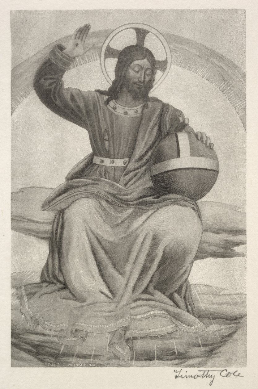 Velhos mestres italianos: Cristo entronizado, 1888-1892. de Timothy Cole