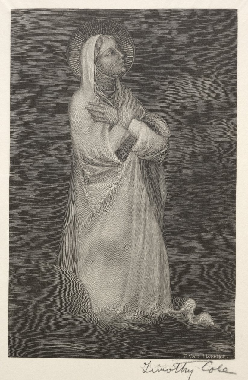 Velhos mestres italianos: Figura da Virgem, 1888-1892. de Timothy Cole