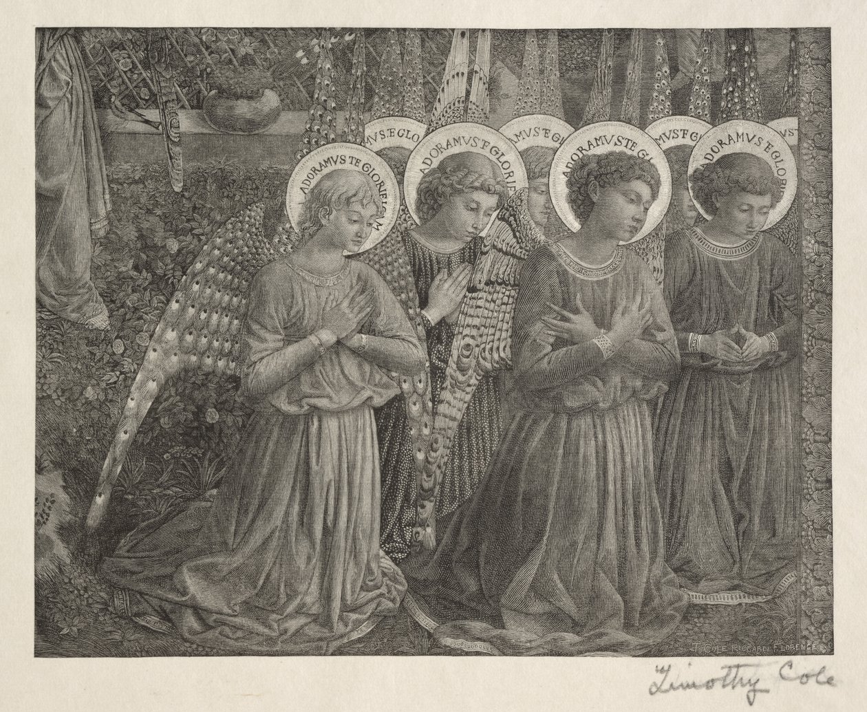 Velhos mestres italianos: Grupo de Anjos, 1888-1892. de Timothy Cole
