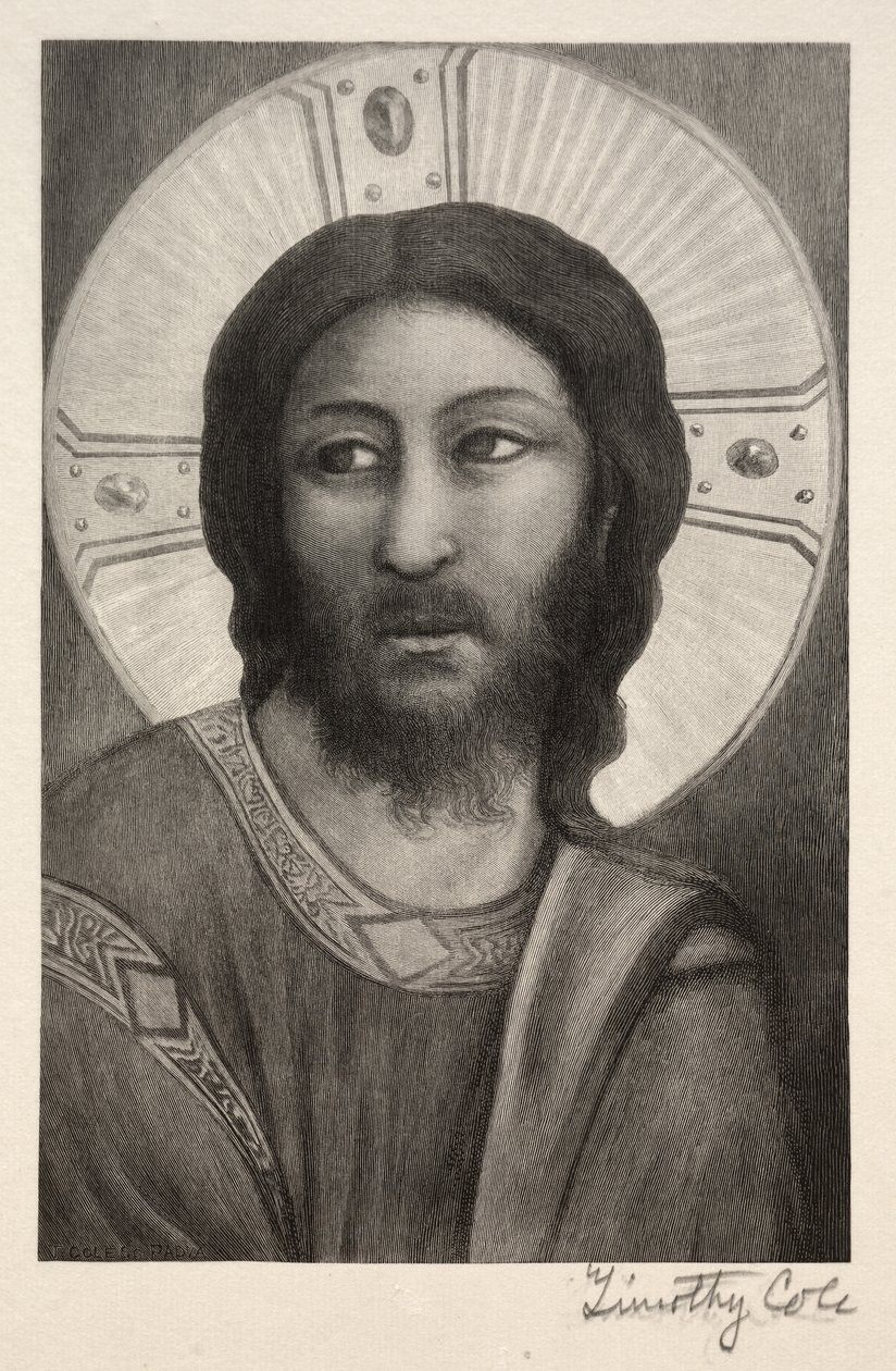 Velhos mestres italianos: Cabeça de Cristo, 1888-1892. de Timothy Cole