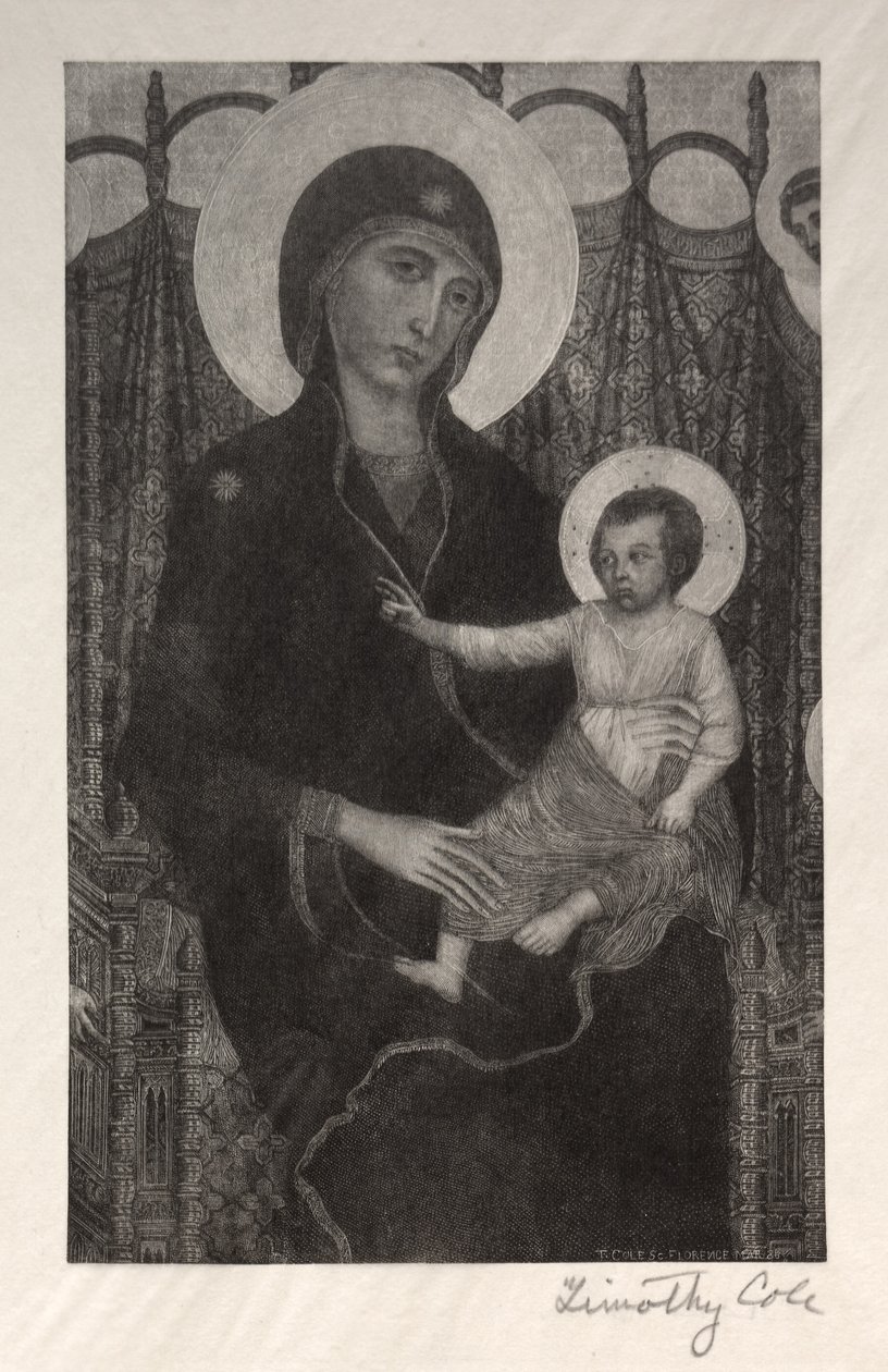 Velhos mestres italianos: Madonna e Criança, 1885. de Timothy Cole