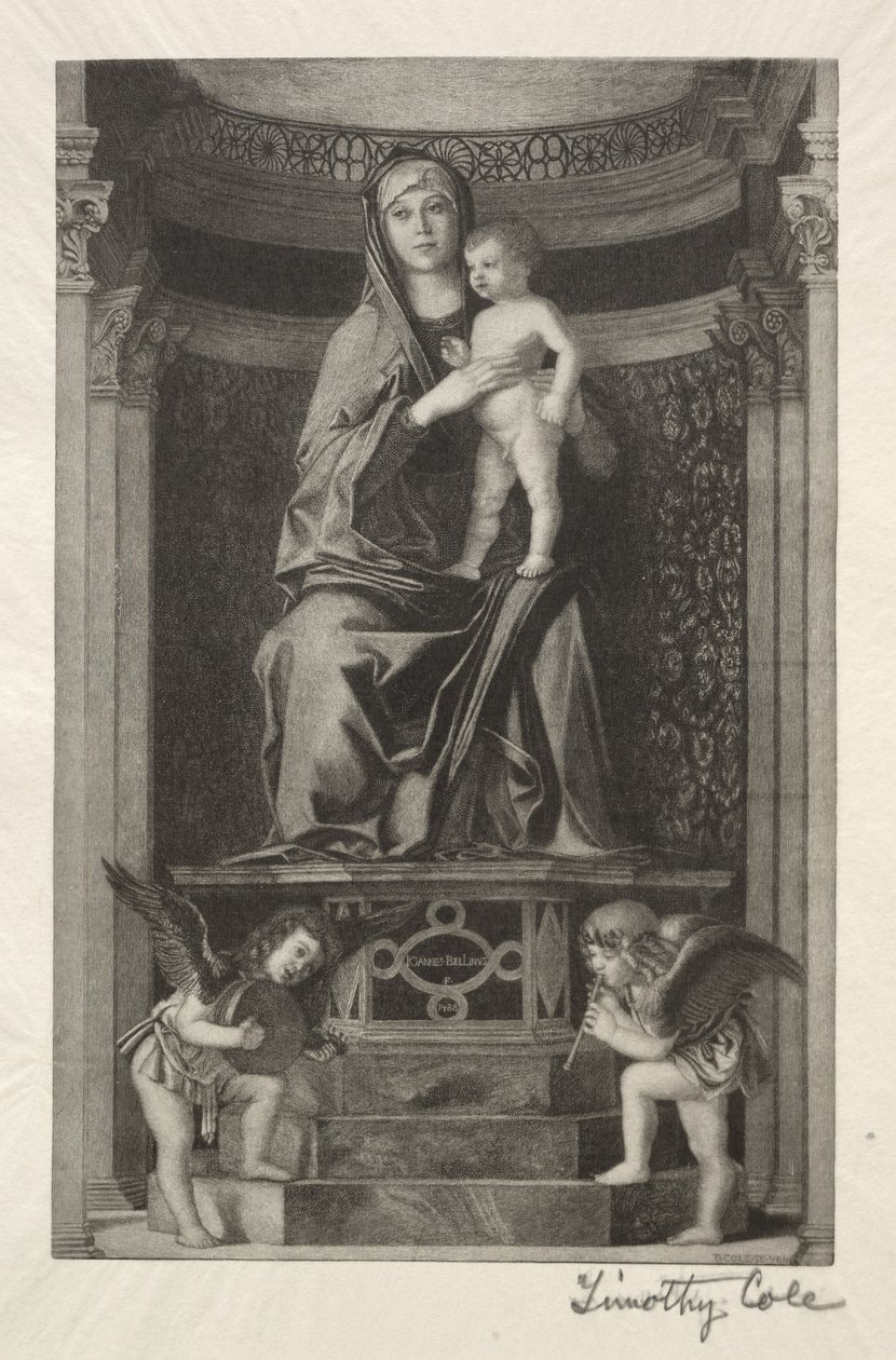 Velhos mestres italianos: Madonna e Criança, 1888-1892. de Timothy Cole