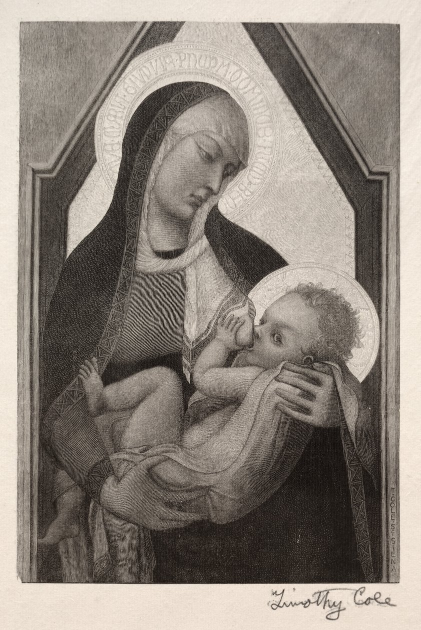 Velhos mestres italianos: Madonna e Criança, 1888-1892. de Timothy Cole