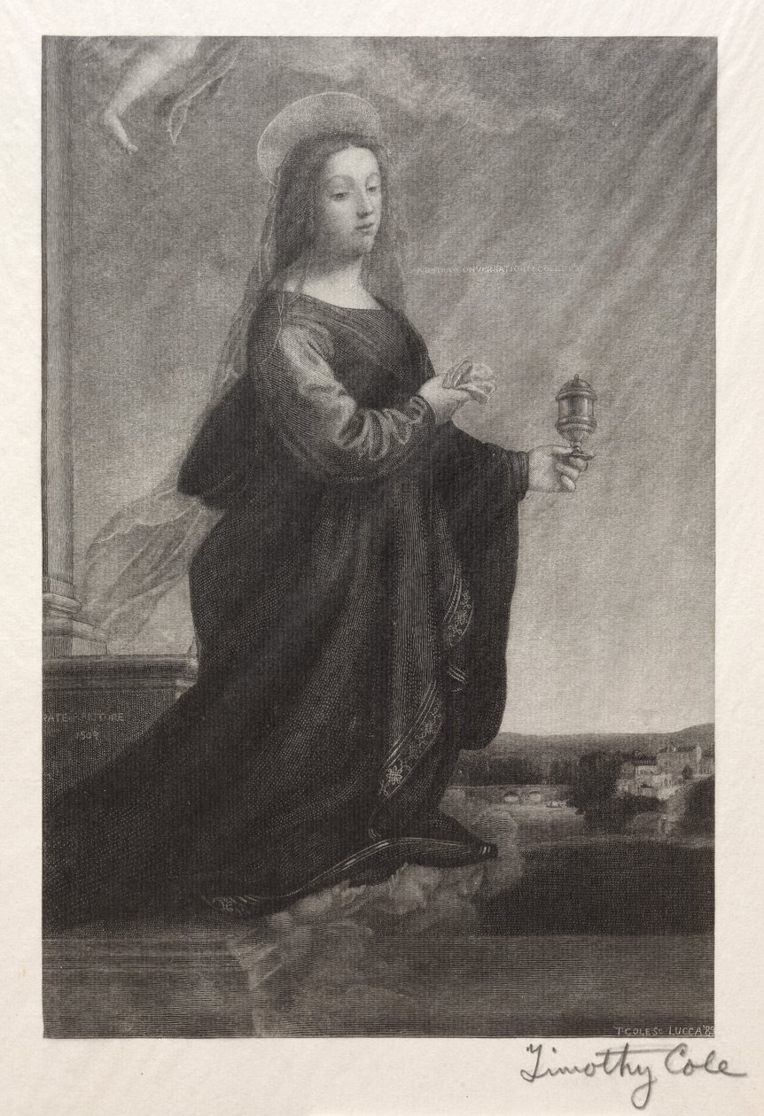 Velhos mestres italianos: Mary Magdalen, 1889. de Timothy Cole