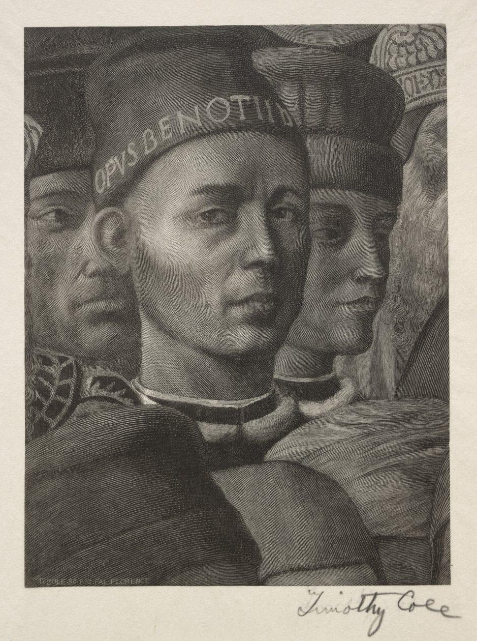 Velhos mestres italianos: Retrato de Benozzo Gozzoli, 1888-1892. de Timothy Cole