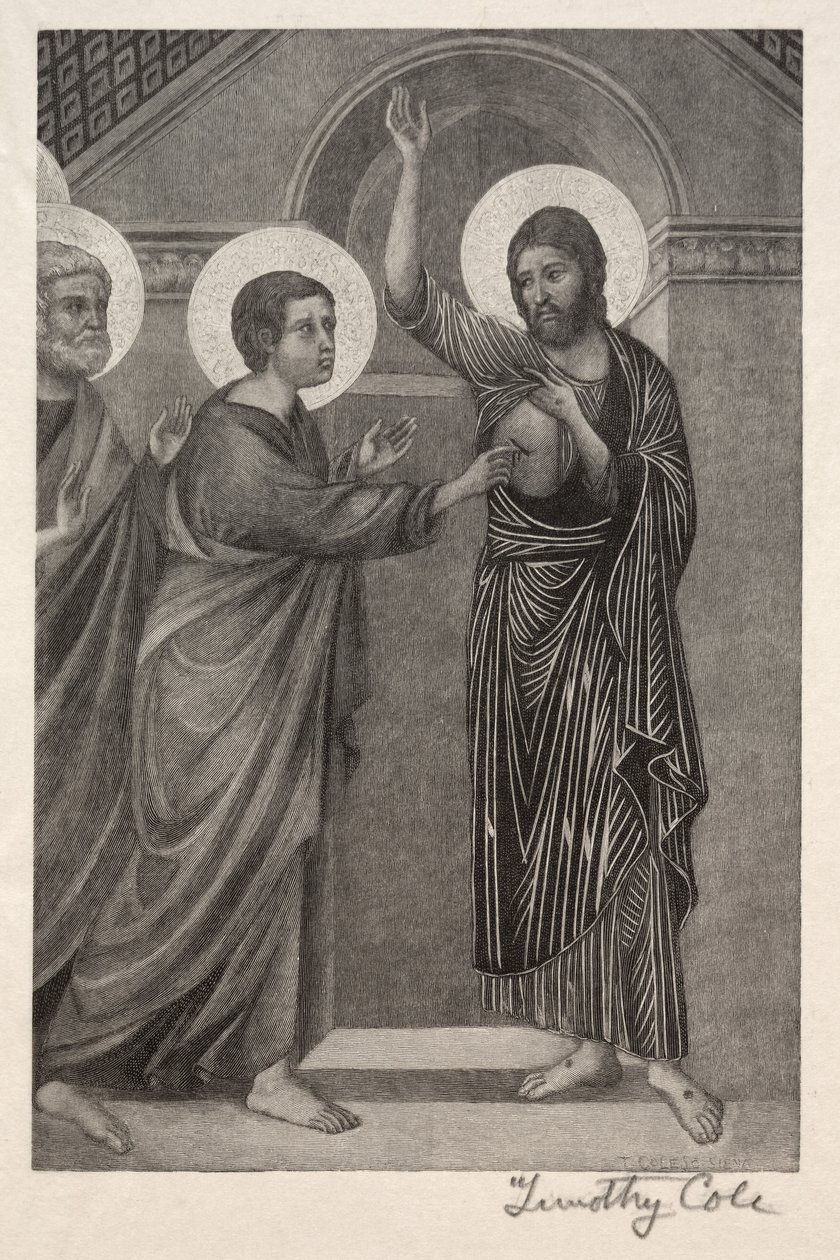 Velhos mestres italianos: a incredulidade de São Tomás, 1888-1892. de Timothy Cole