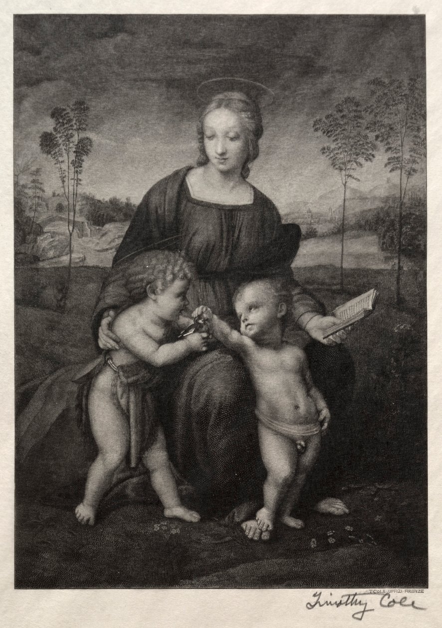 Velhos mestres italianos: A Madona do Pintassilgo, 1888-1892. de Timothy Cole