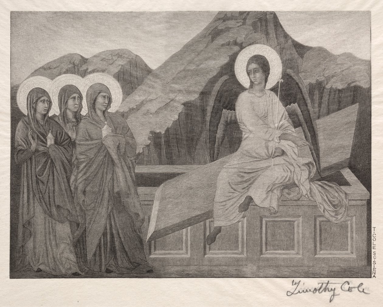 Velhos mestres italianos: As três marias no sepulcro, 1888-1892. de Timothy Cole