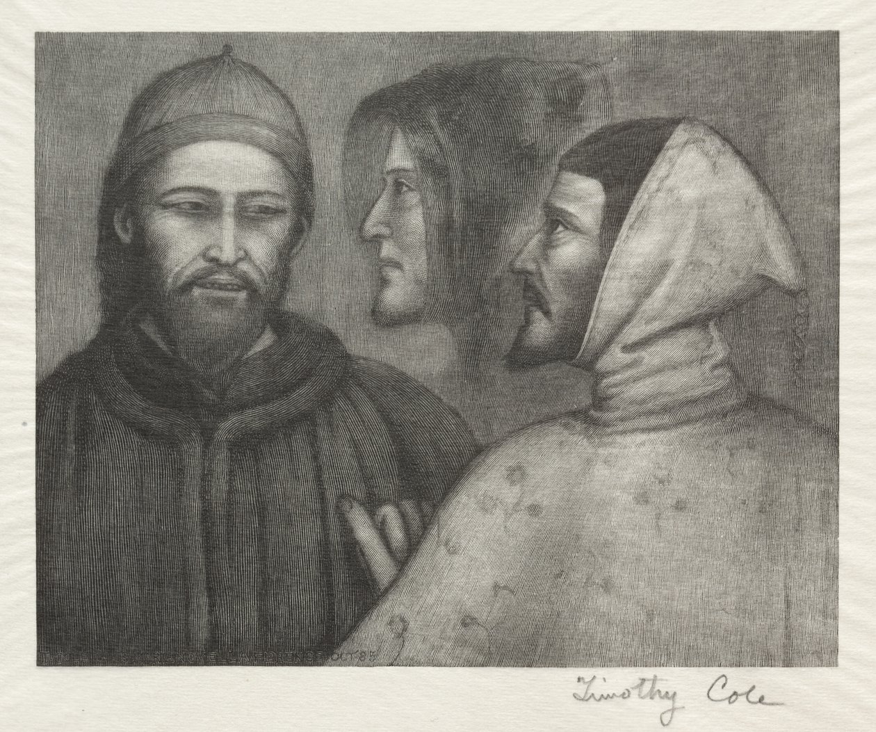 Velhos mestres italianos: Três cabeças, 1885. de Timothy Cole