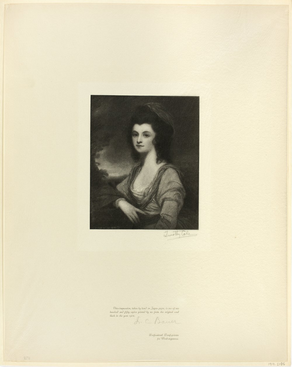 Retrato da Sra. Davies, de Old English Masters de Timothy Cole
