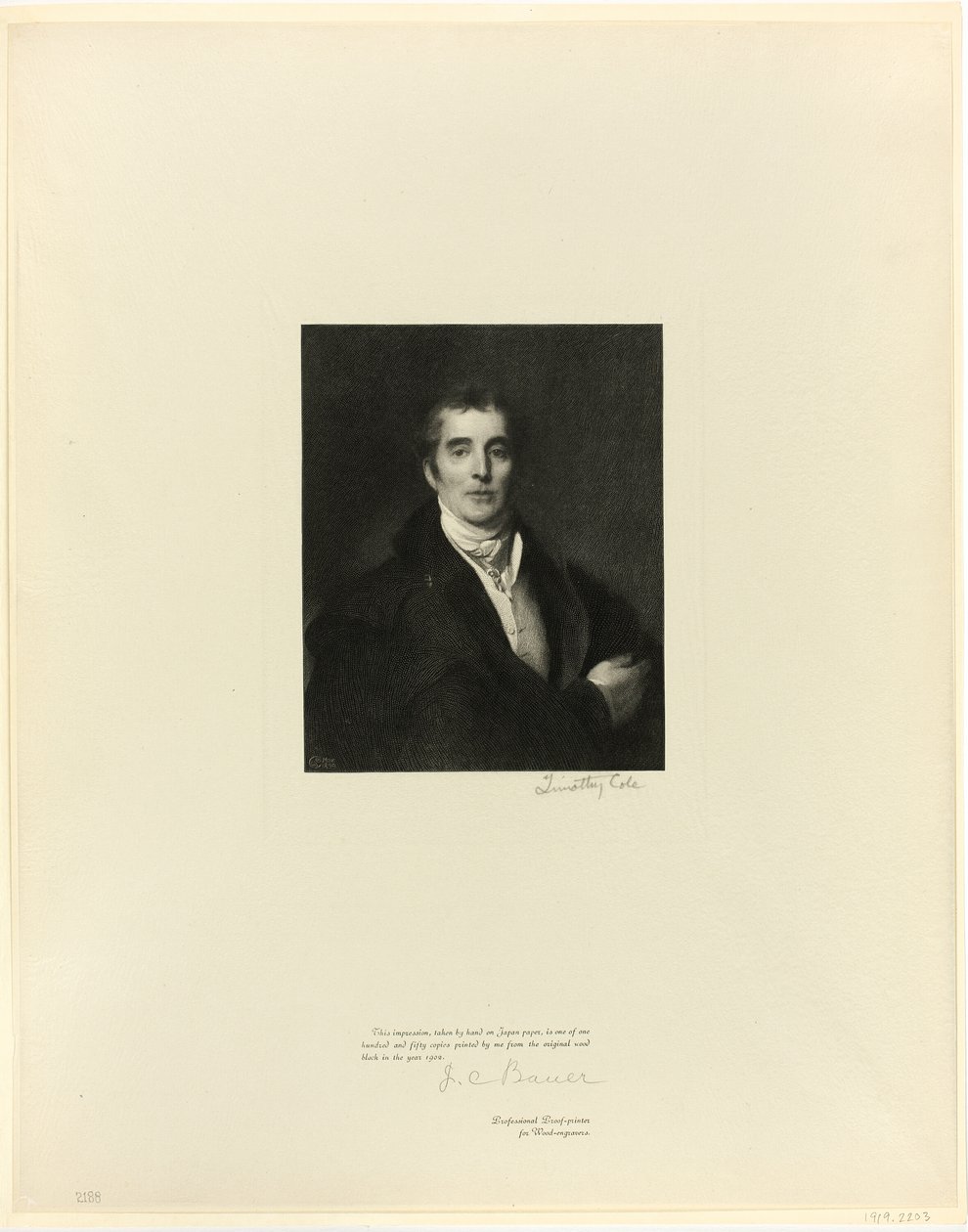 O Duque de Wellington, dos antigos mestres ingleses de Timothy Cole