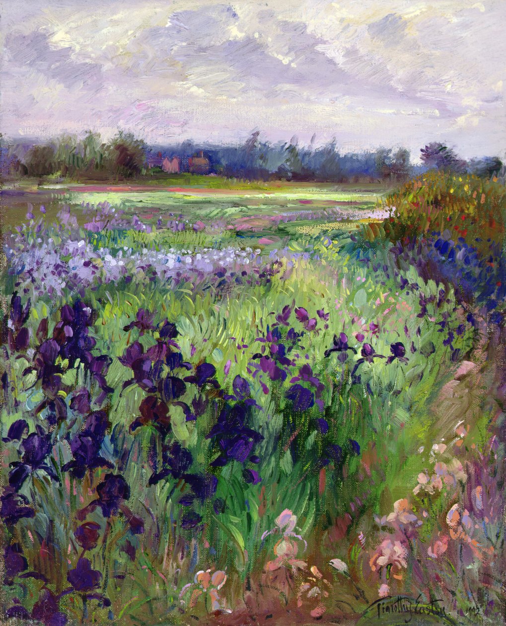 Através de Great Green, Burgate de Timothy Easton