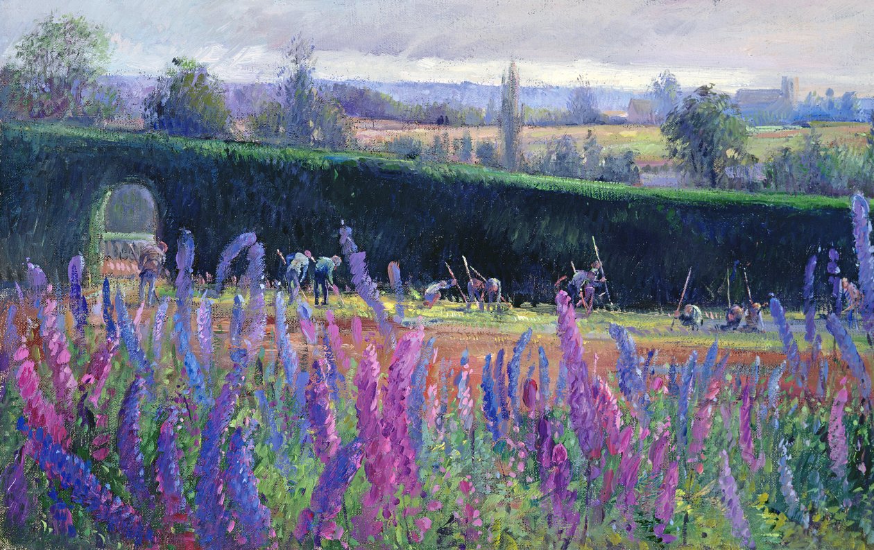 Hoeing Against the Hedge, 1991 de Timothy Easton