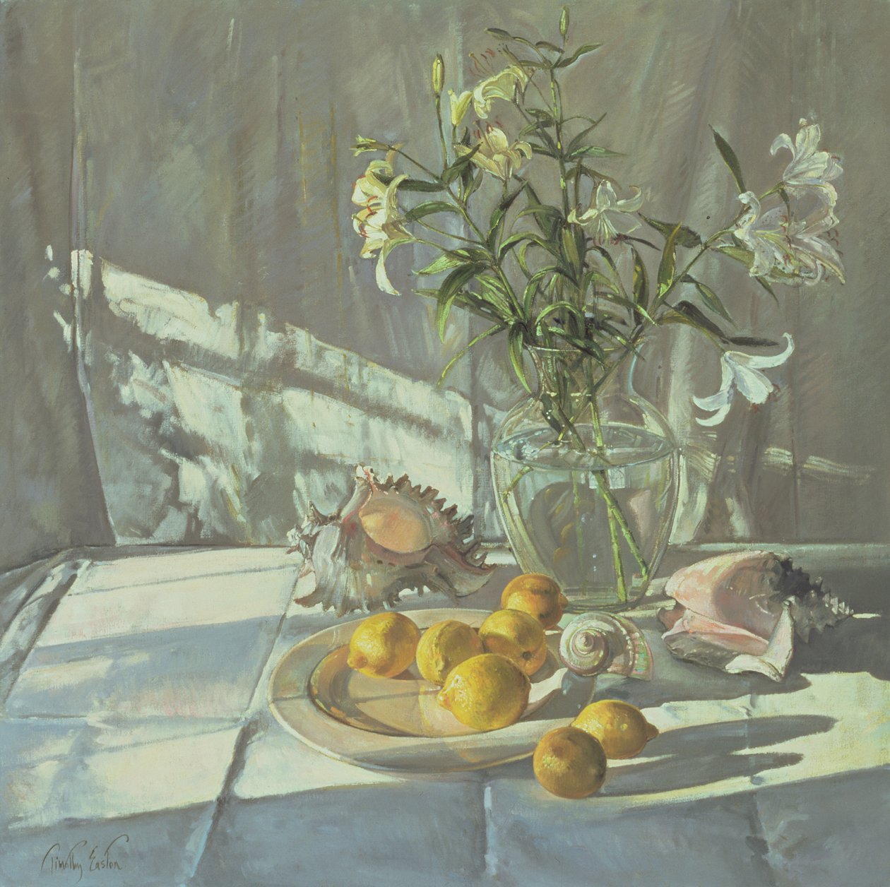 Reflexões e sombras (óleo sobre tela) de Timothy Easton