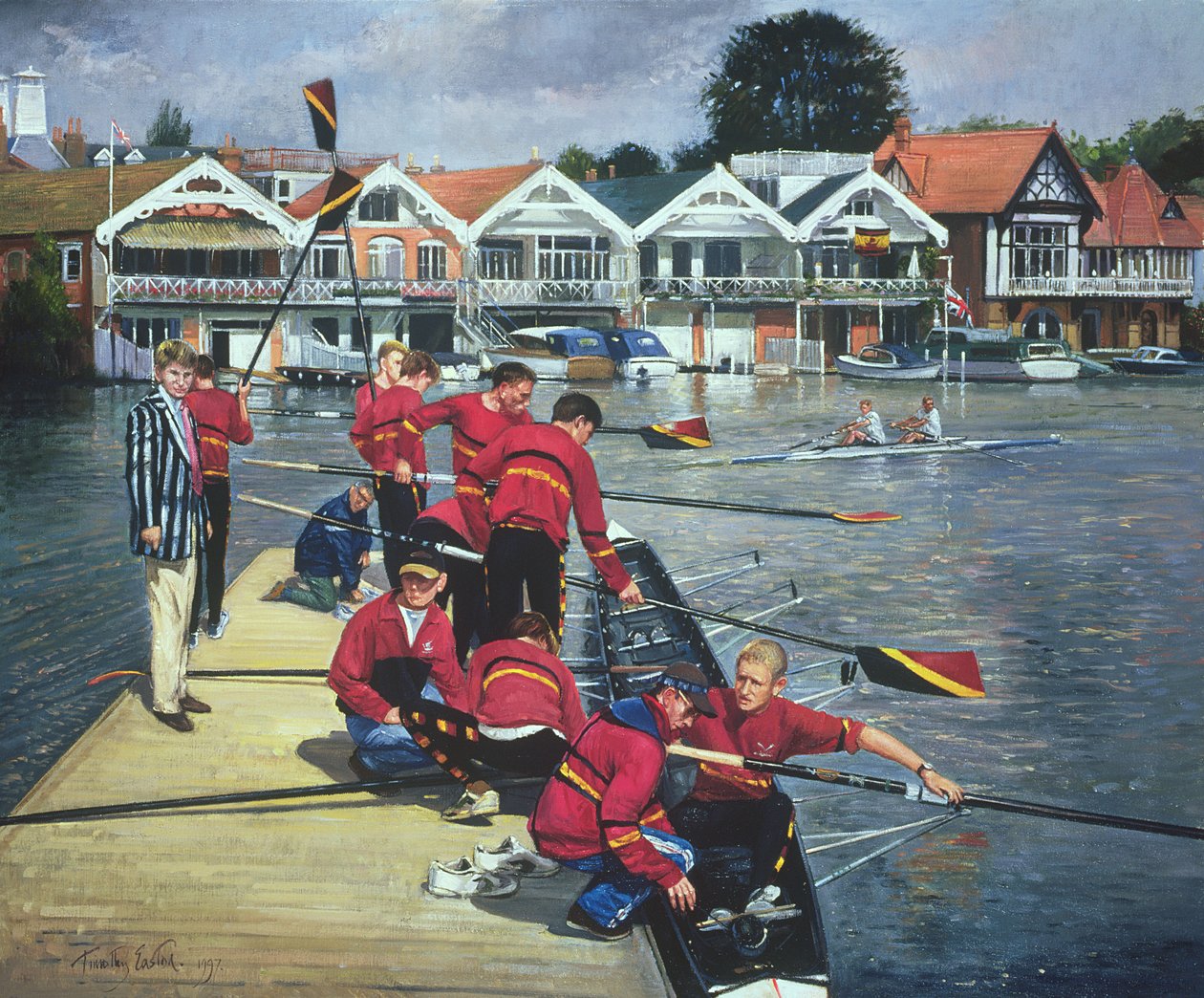 Para os Boathouses, Henley, 1997 de Timothy Easton