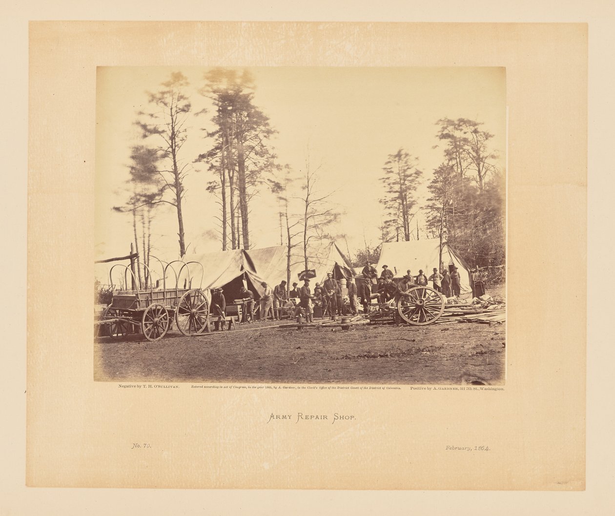 Oficina de reparação do exército de Timothy H. OSullivan