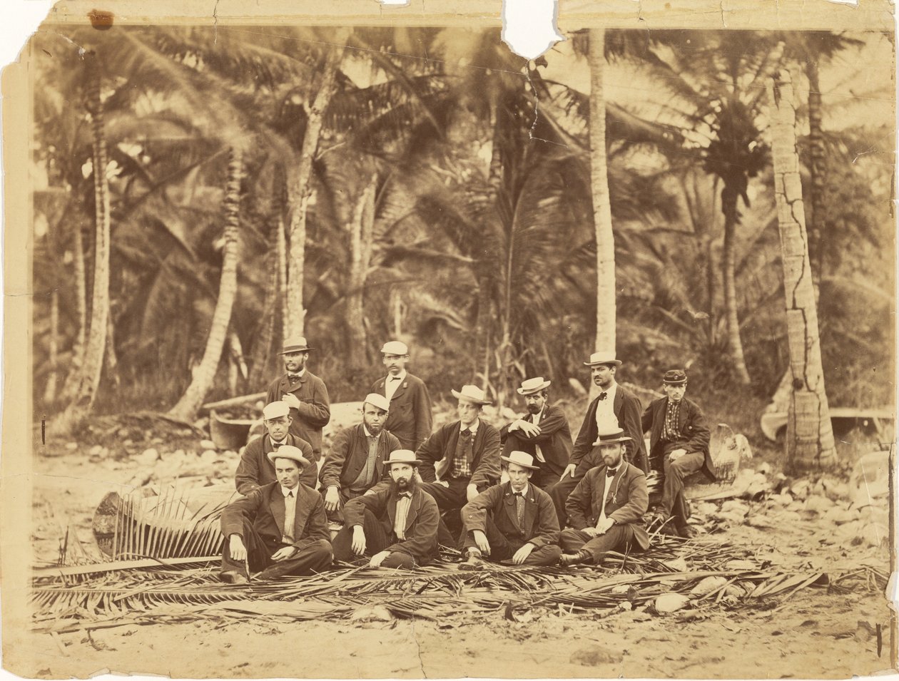 [Capitão-de-Fragata Thomas O. Slefridge e membros da Expedição Darién, Istmo de Darién (Panamá) de Timothy H. OSullivan