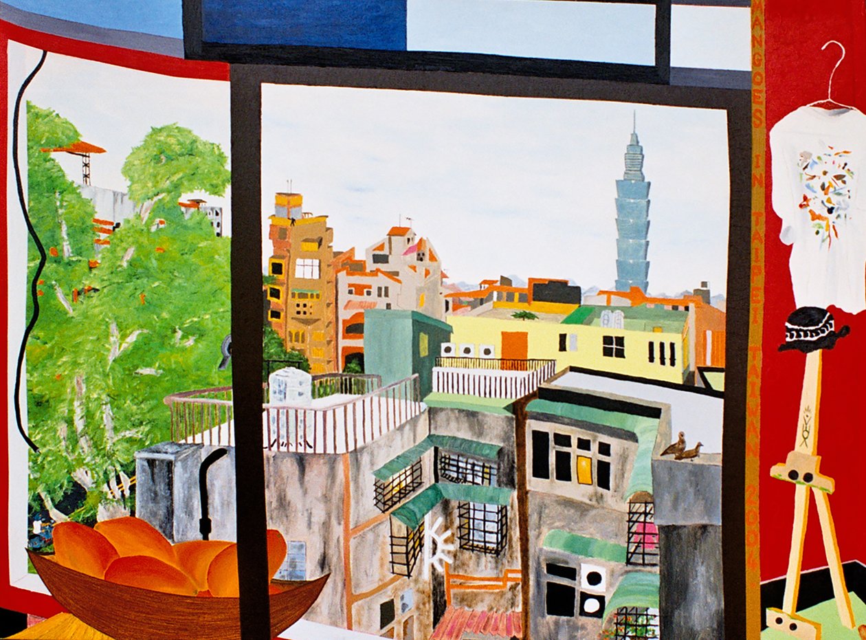 Mangas em Taipé, Taiwan, 2005, óleo sobre tela de Timothy Nathan Joel