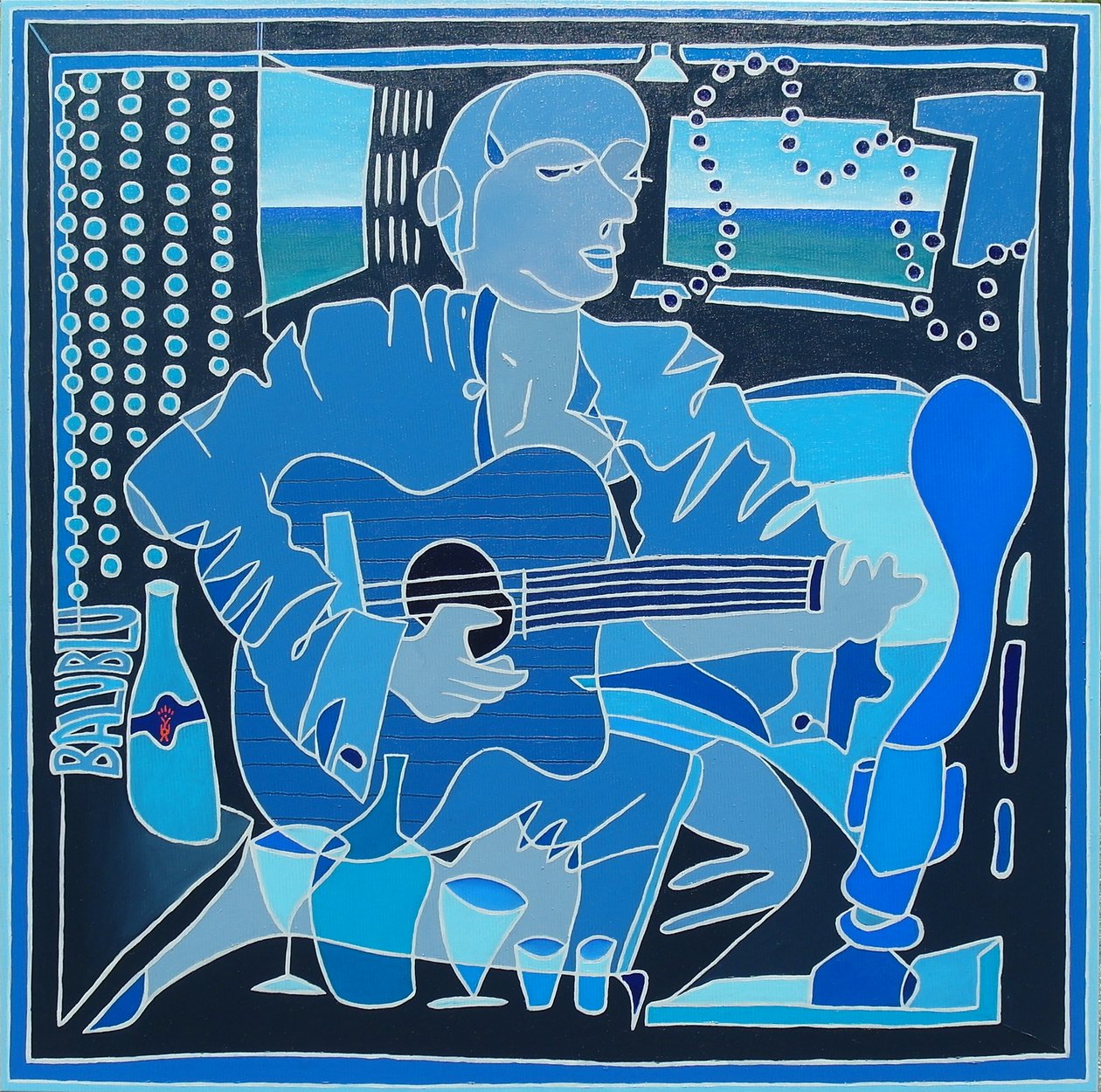 Retrato do artista Álvaro Trugeda, 2018, óleo sobre tela de Timothy Nathan Joel