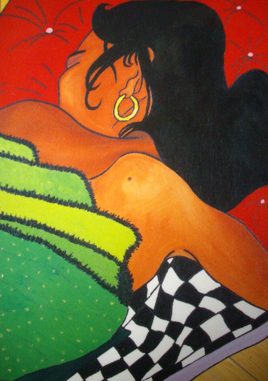 Dorminhoca, 2001, óleo sobre tela de Timothy Nathan Joel