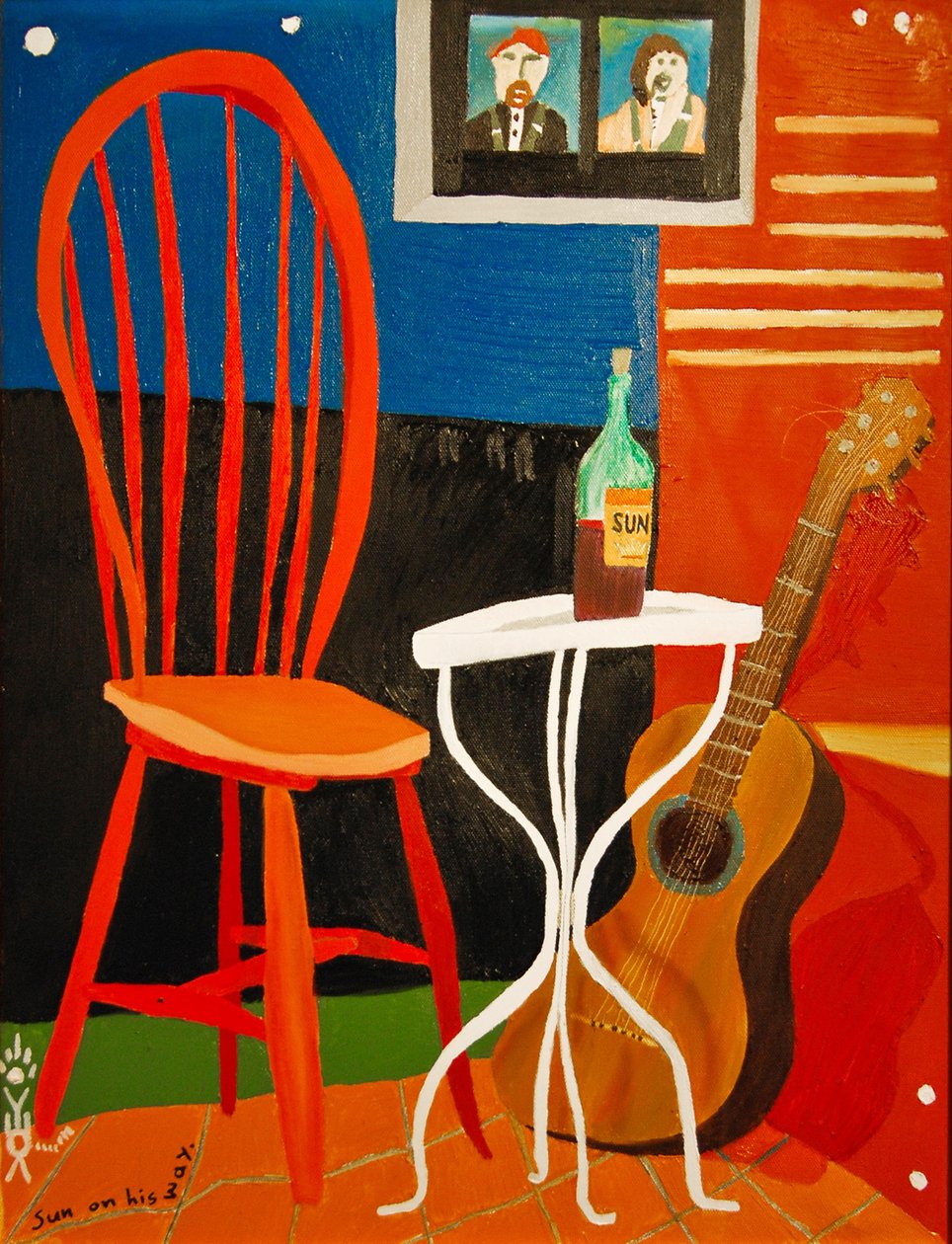 Sol a caminho, 2007, óleo sobre tela de Timothy Nathan Joel