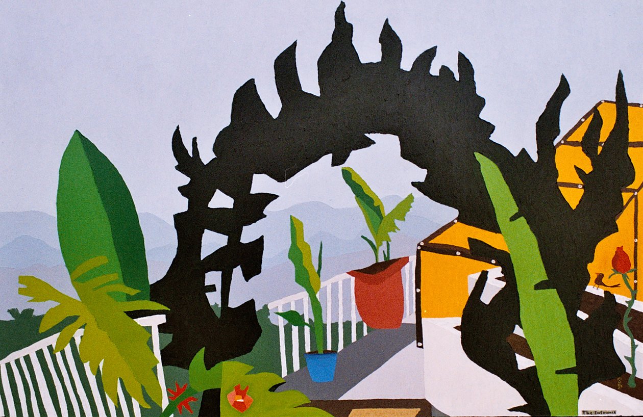 A entrada, 2006, óleo sobre tela de Timothy Nathan Joel