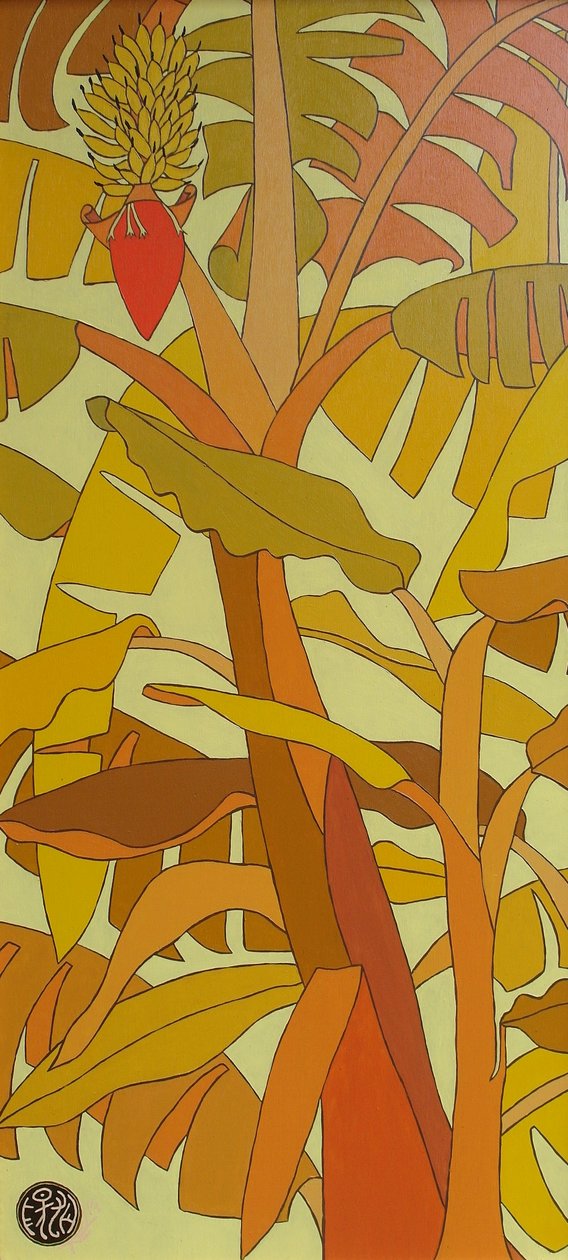 O sino do vermelhão francês, 2012, óleo sobre madeira de Timothy Nathan Joel