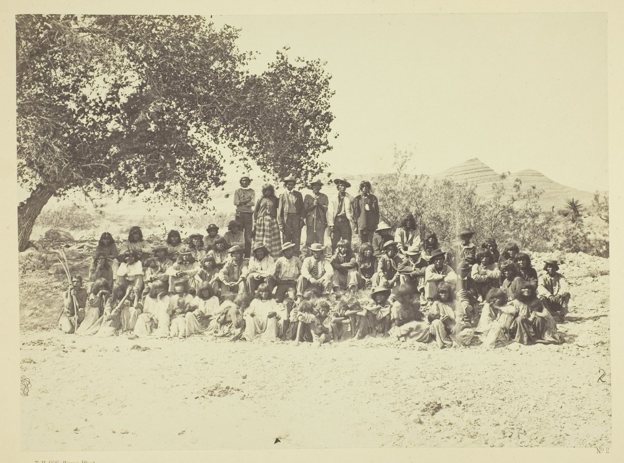 Grupo de índios Pah-Ute, Nevada de Timothy O