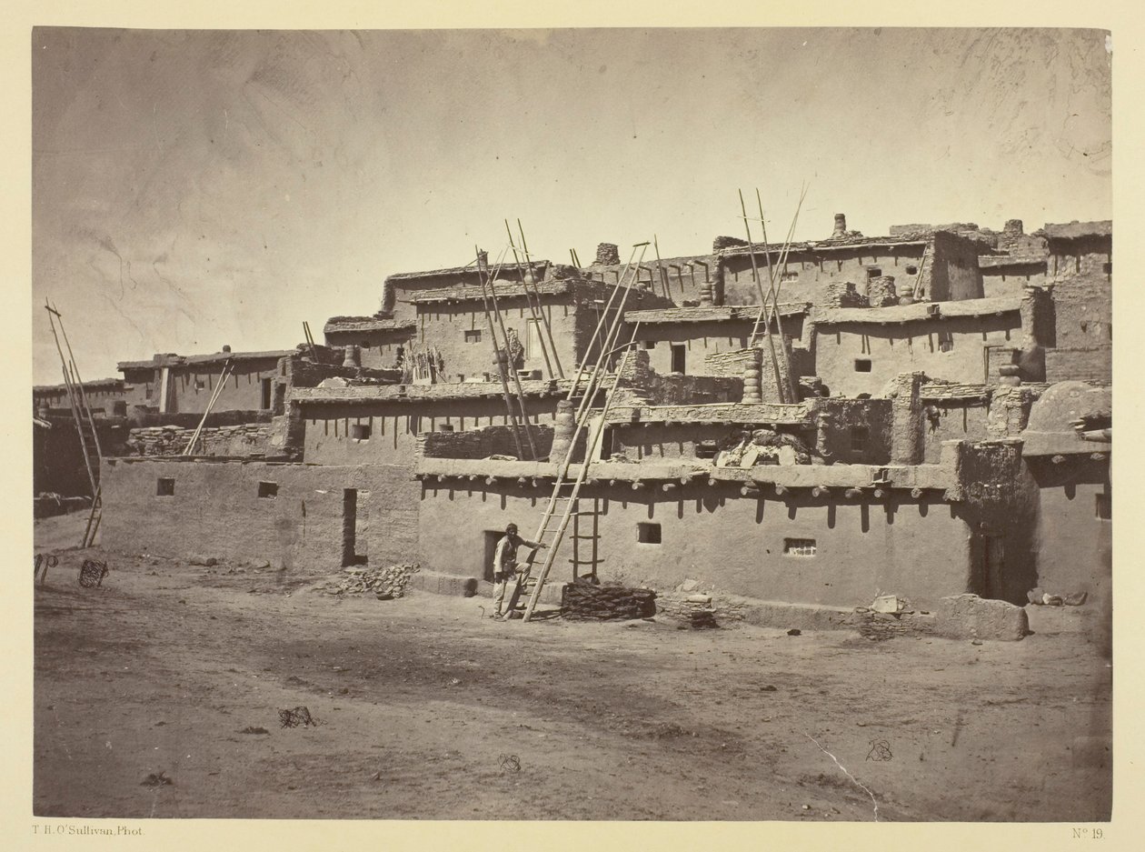 Secção do lado sul do pueblo zuni, Novo México de Timothy O