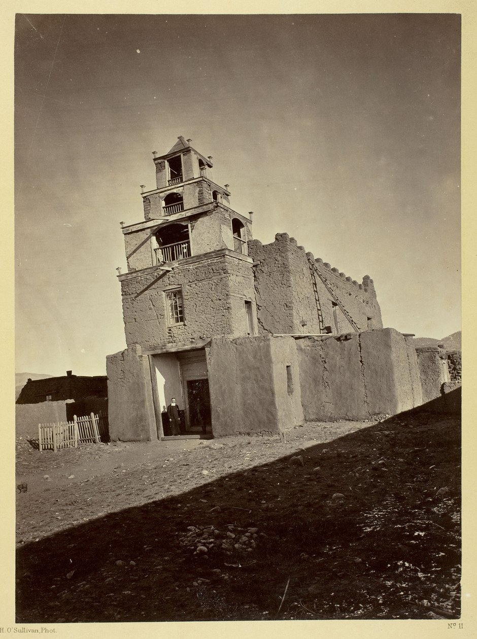 A igreja de San Miguel, a mais antiga de Santa Fe, Novo México de Timothy O