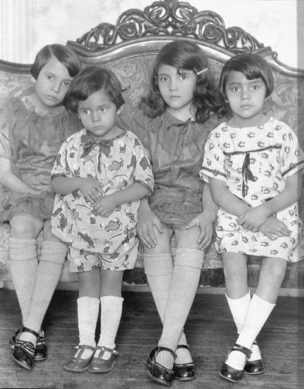 Quatro meninas, Cidade do México, c.1926 de Tina Modotti
