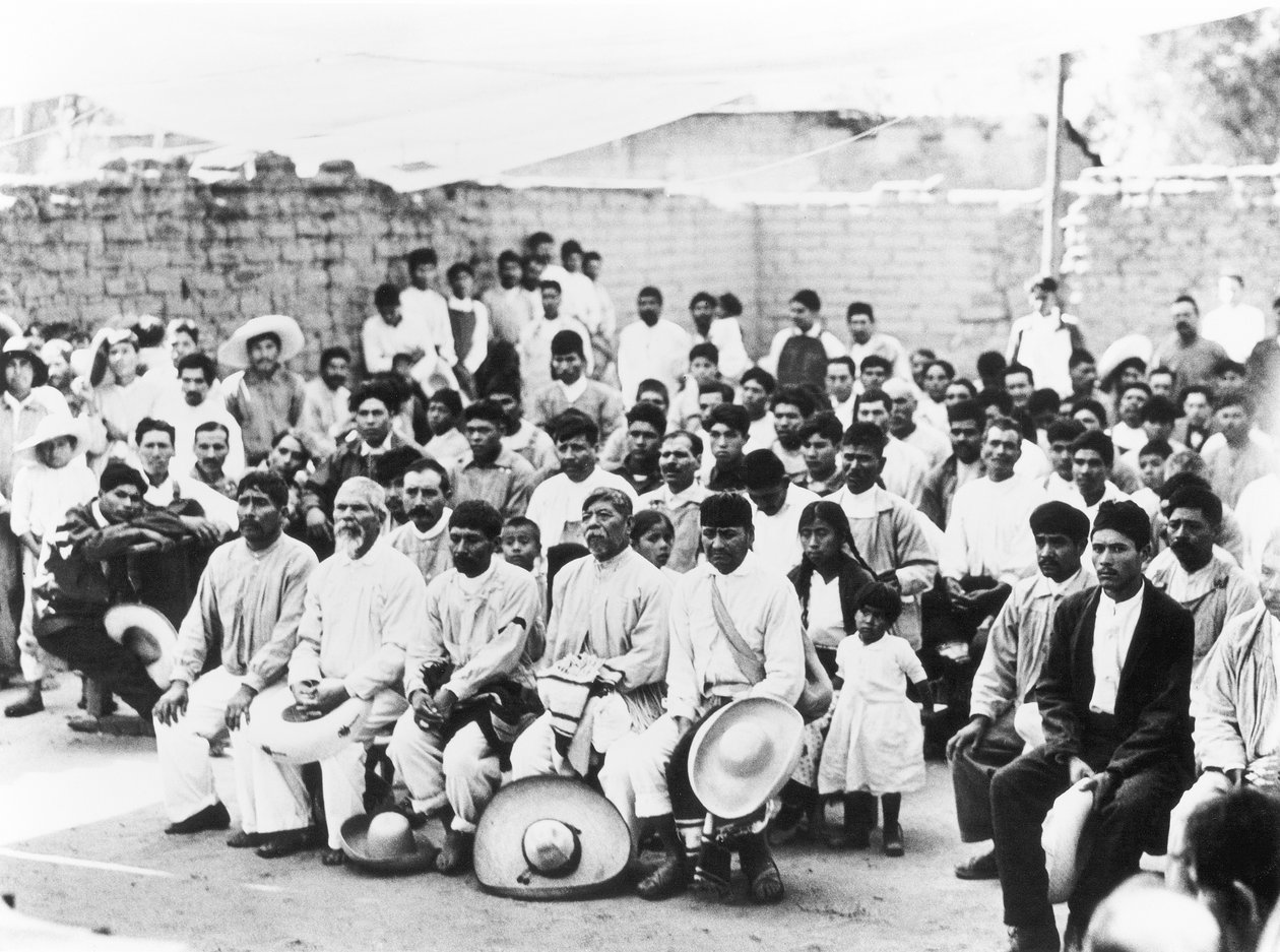 Encontro dos camponeses, Jalapa, México, 1927 de Tina Modotti