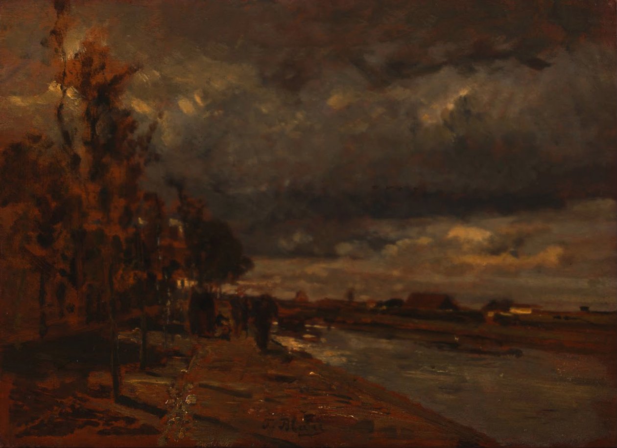 Canal na Holanda, 1885 de Tina Blau