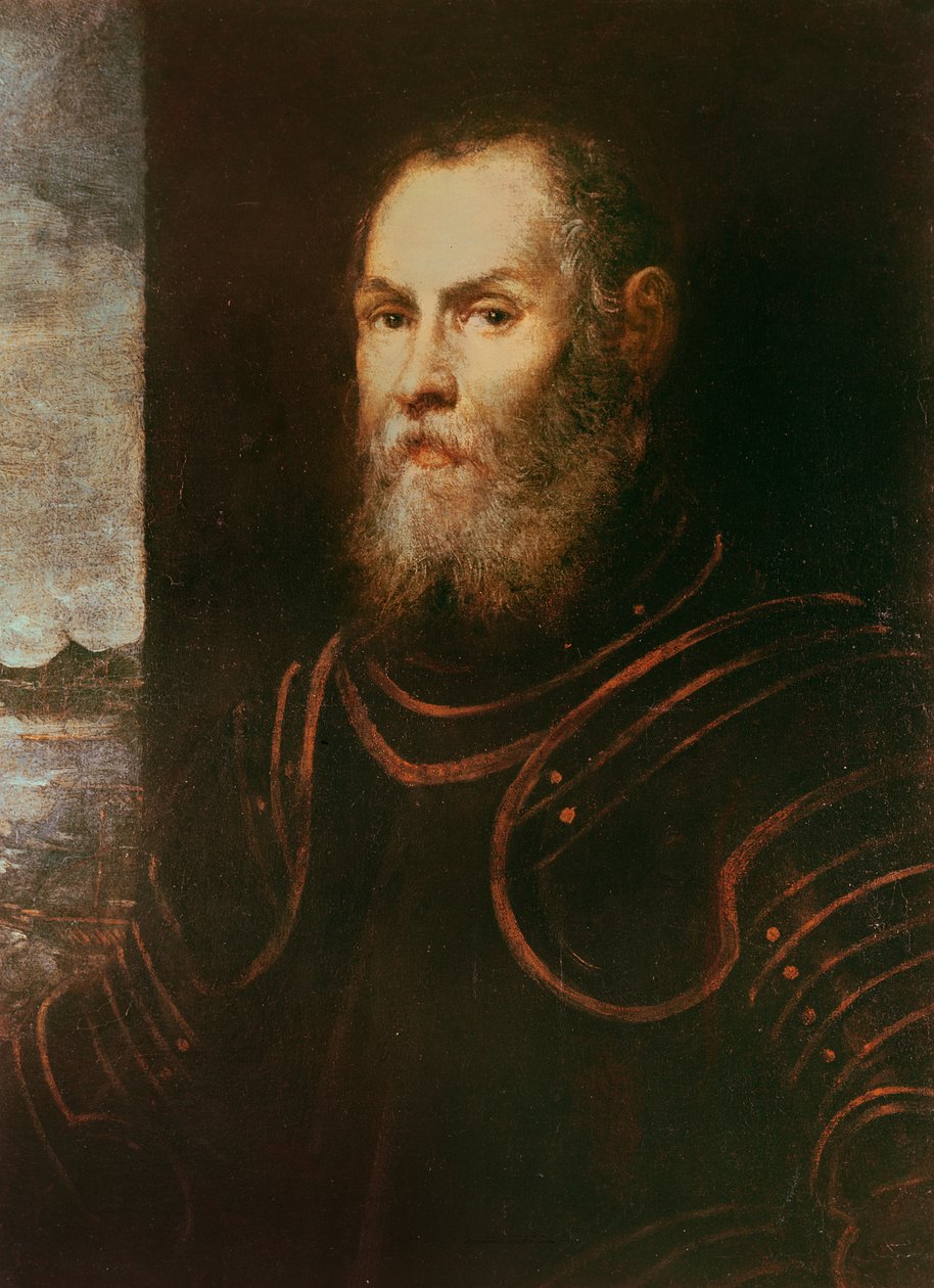 Retrato de um almirante de Tintoretto
