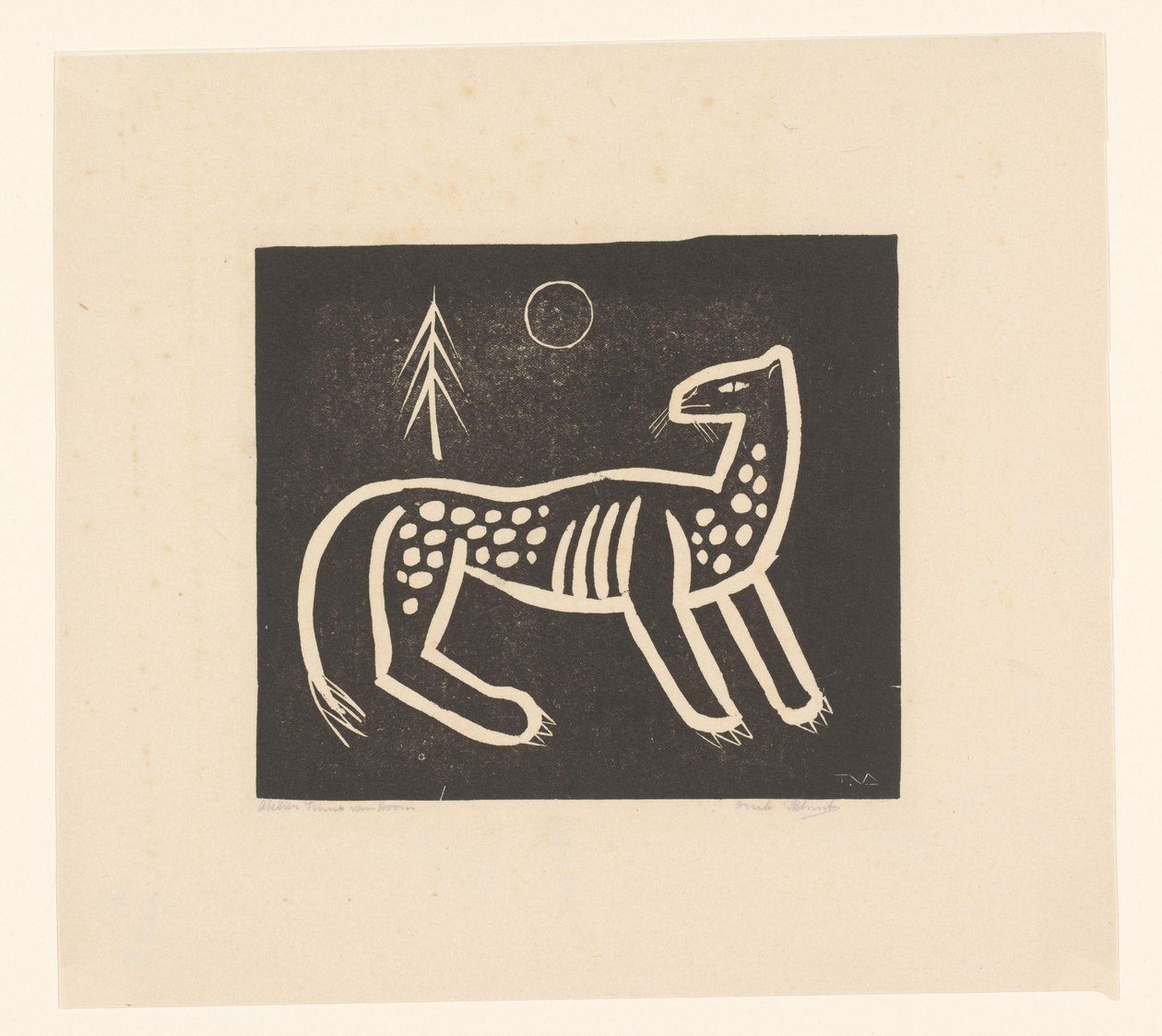 Tigre de Tinus van Doorn (signed by artist)