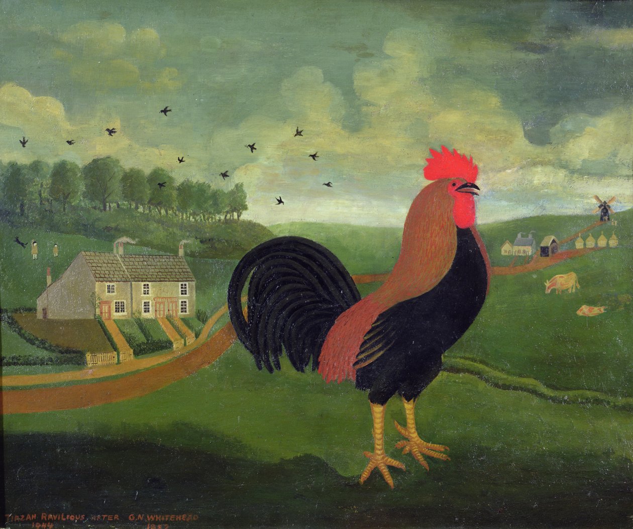 O Galo (depois de G. N. Whitehead de Tirzah Ravilious