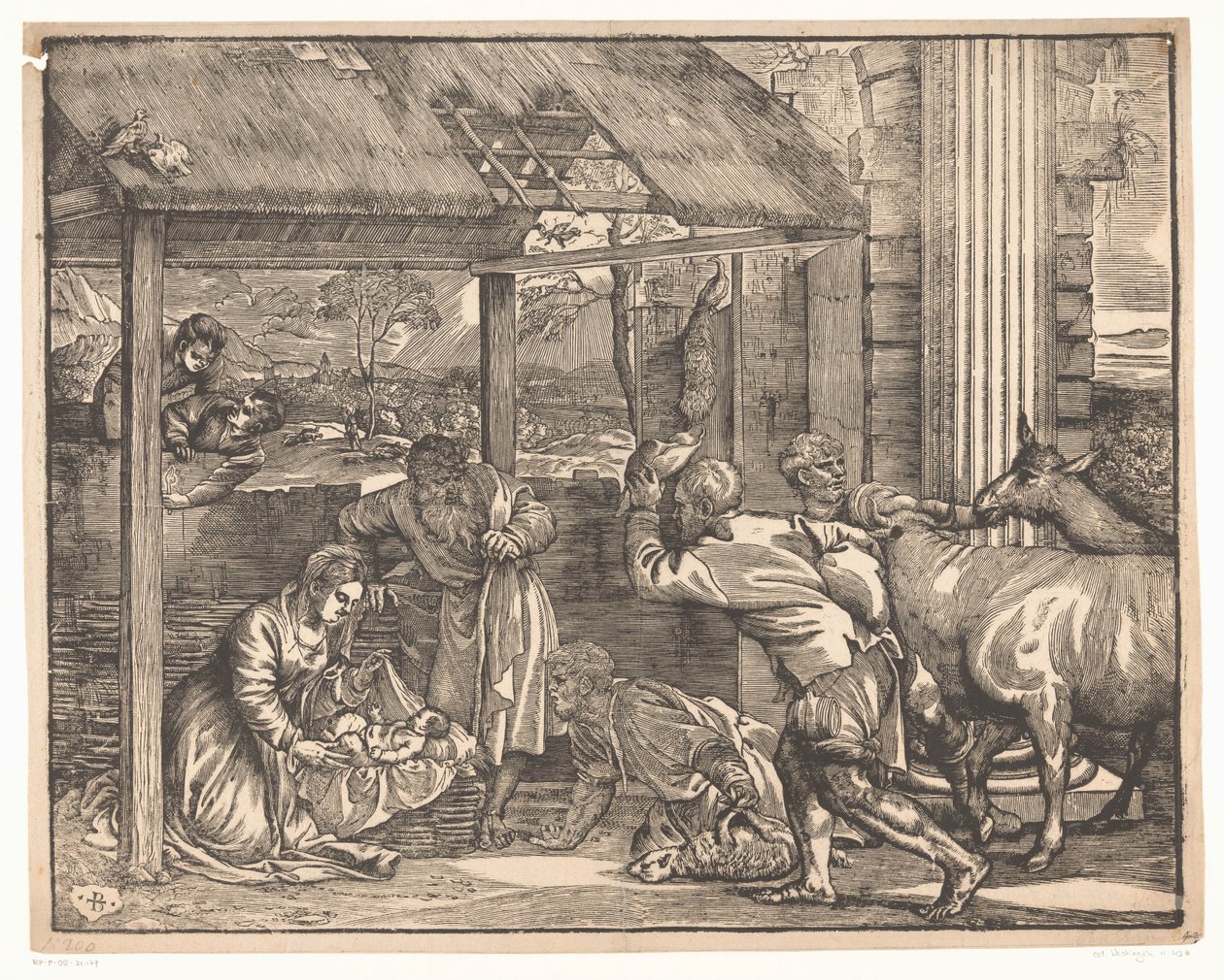 Adoração dos pastores de Titiaan (attributed to)