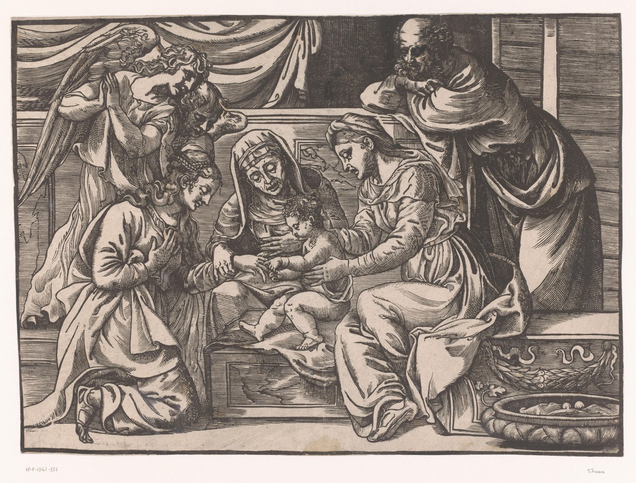 O casamento místico de Santa Catarina de Titiaan