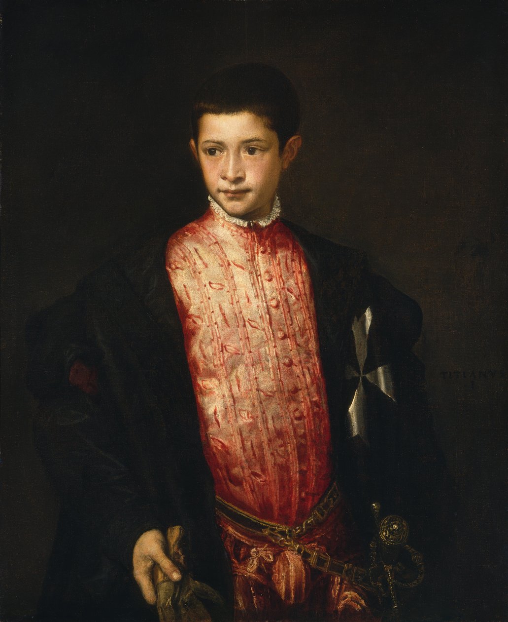 Retrato de Ranuccio Farnese de Tiziano Vecelli