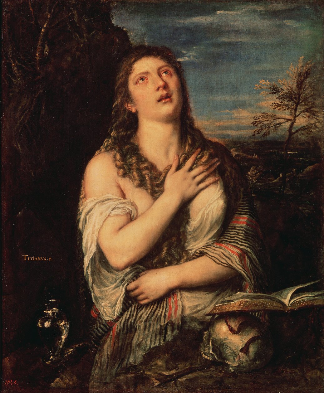 Maria Madalena Arrependida, de 1560 de Tiziano Vecelli
