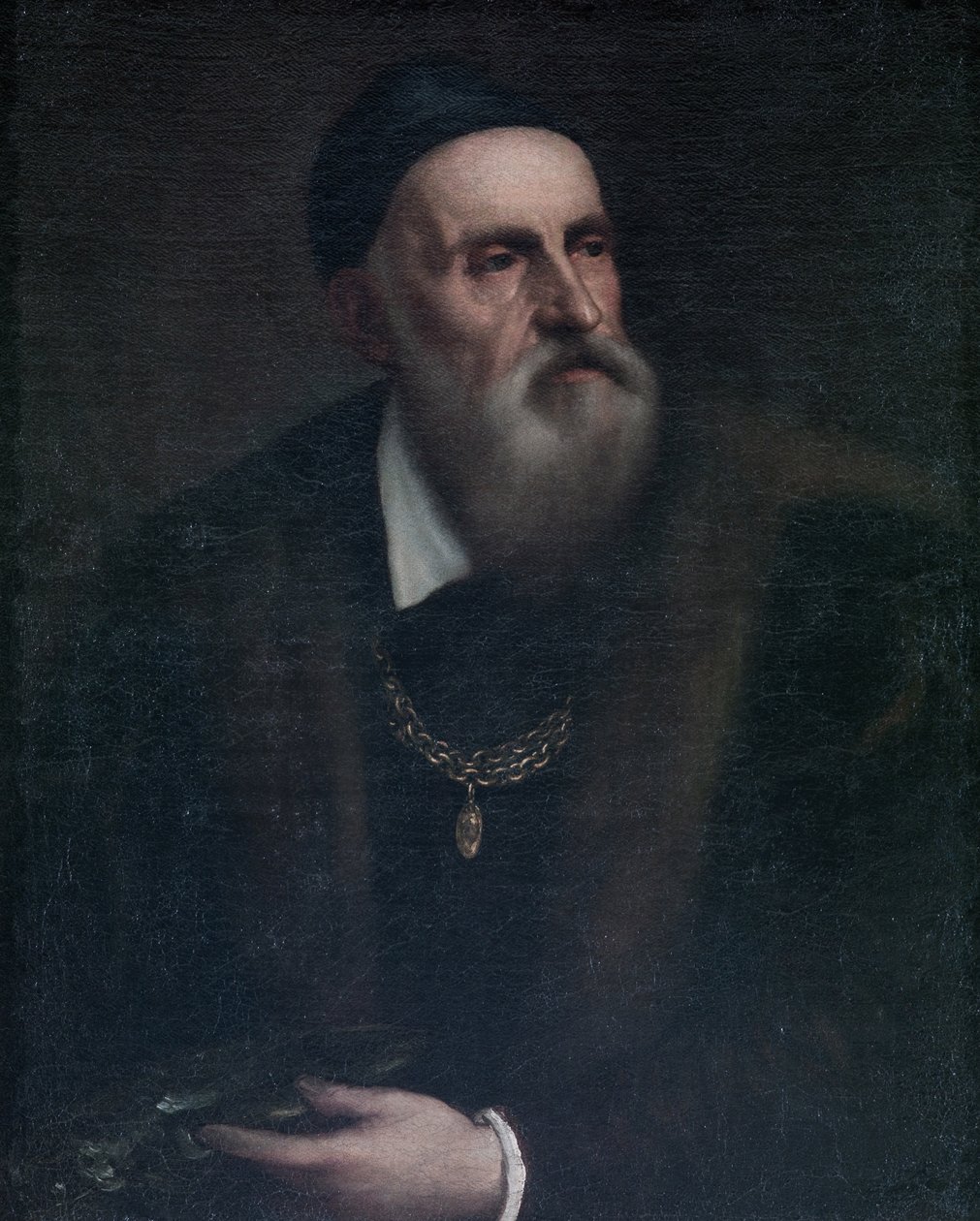 Auto-retrato, c.1562-64 de Tiziano Vecelli