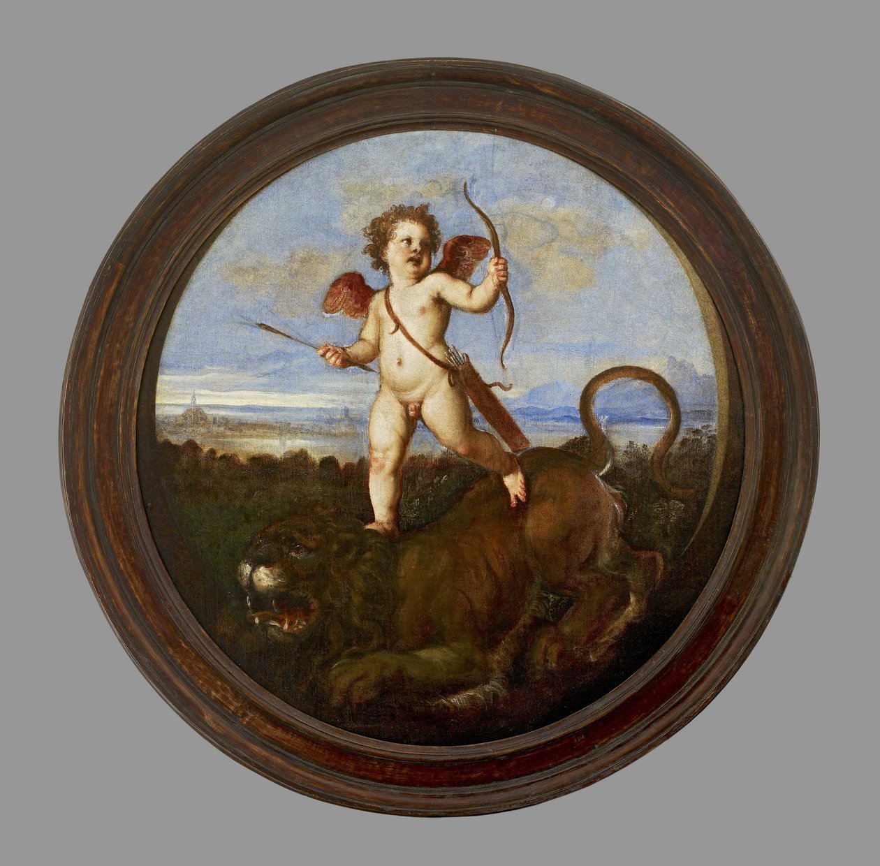 O triunfo do amor, c. 1545 (óleo sobre tela, montado no painel) de Tiziano Vecelli