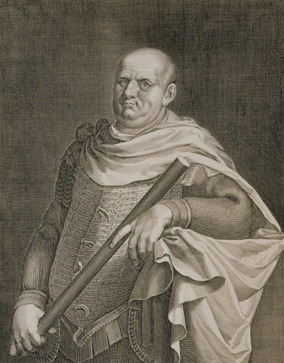 Vespasiano (9-79 dC) Imperador de Roma 69-79 AD gravado por Aegidius Sadeler (1570-1629) de Tiziano Vecelli