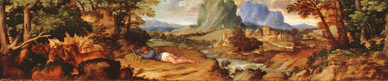 Endymion e seu bando, c. 1510 de Tiziano Vecelli
