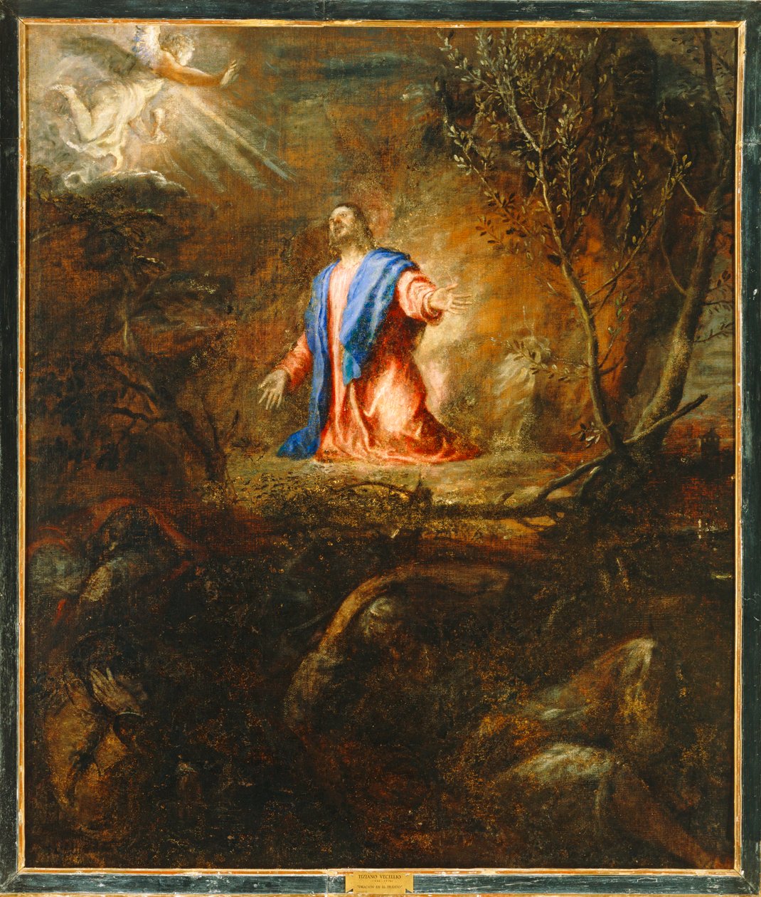 Cristo a rezar no jardim das oliveiras. 10014718 ... de Titian (c.1488 1576)