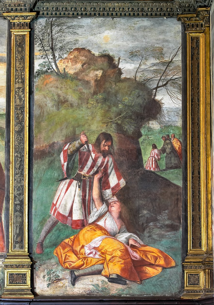 Milagre do marido ciumento de Titian (c.1488 1576)